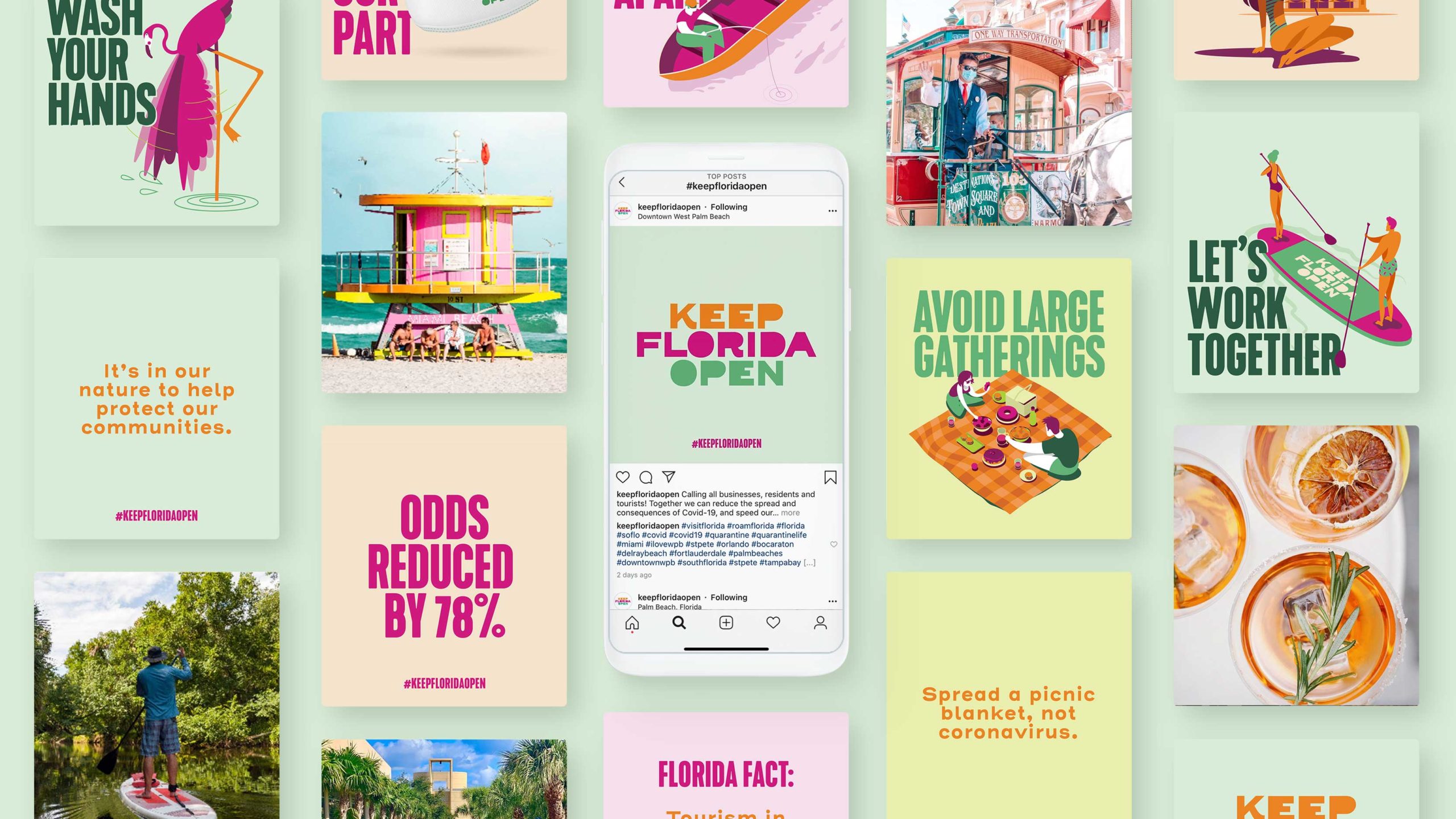 Keep Florida Open the best marketing advertising branding agency lomabrdo